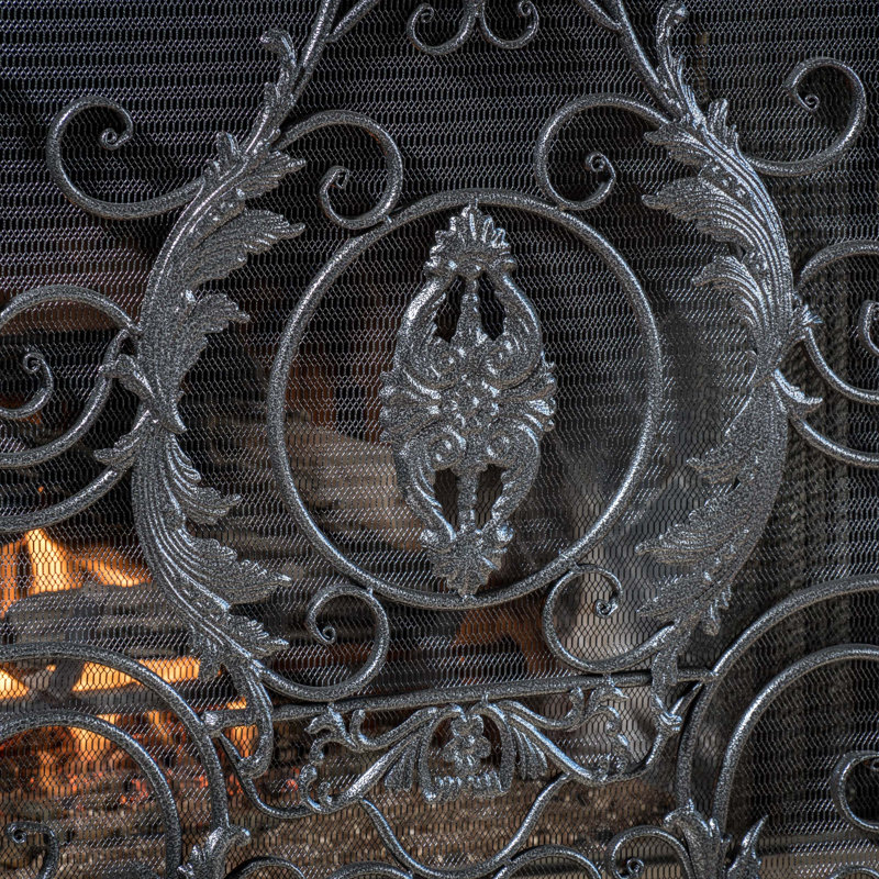 Fleur De Lis Living Almaden Iron Fireplace Screen & Reviews Wayfair